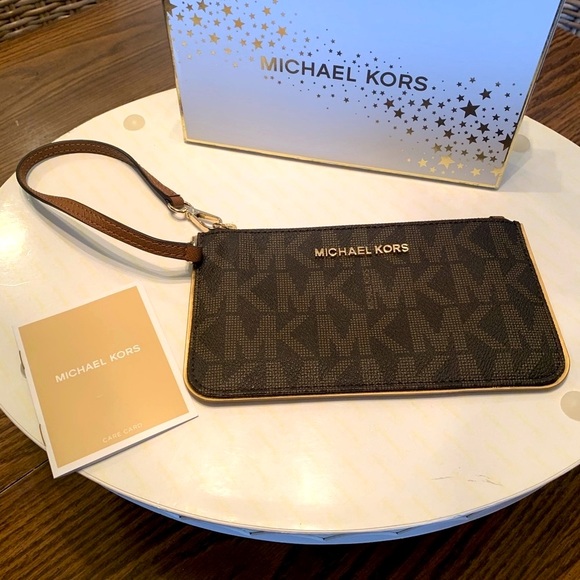 Michael Kors Specchio Jet Set Travel Wristlet NWT - Picture 3 of 11